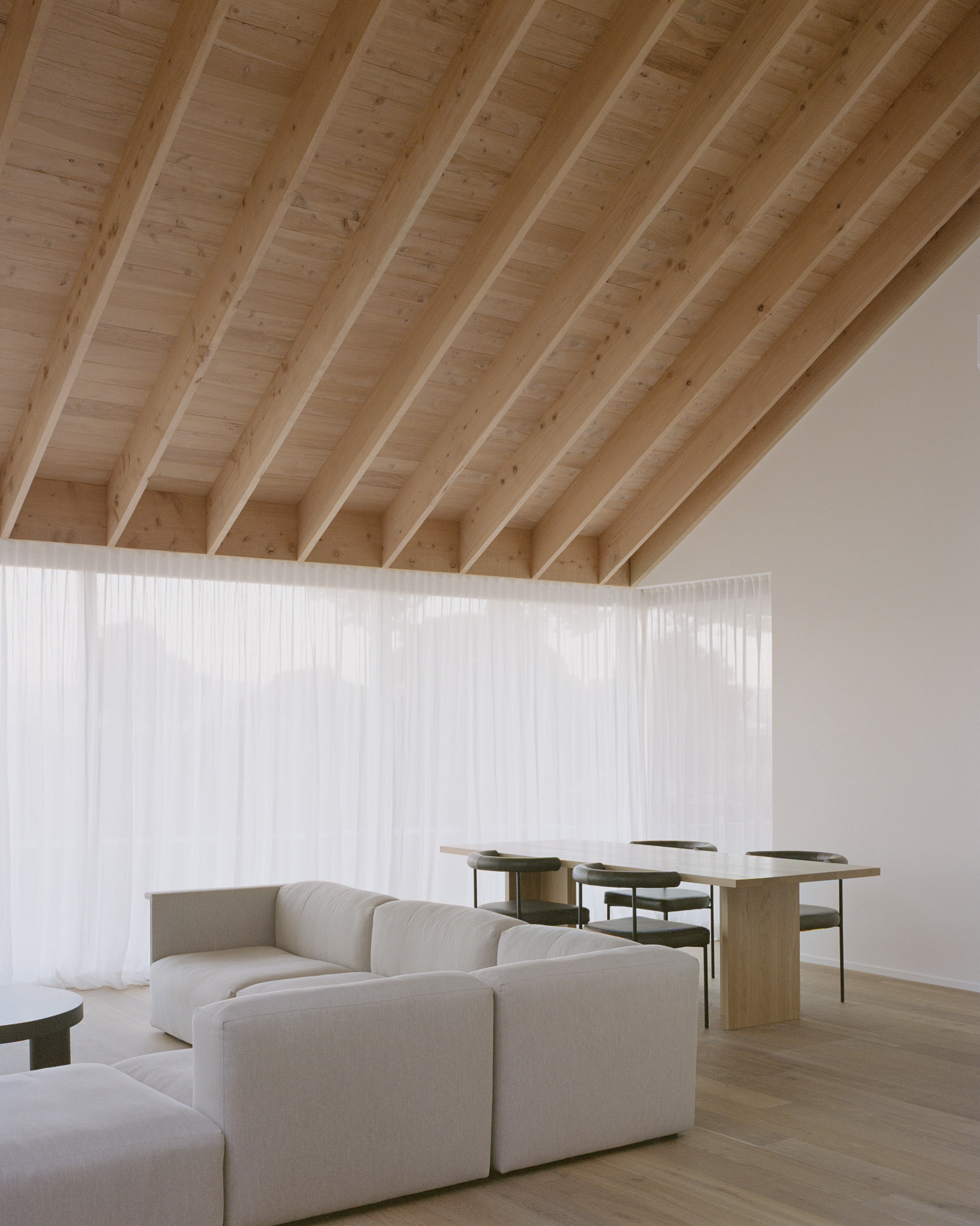 timber ceiling corner